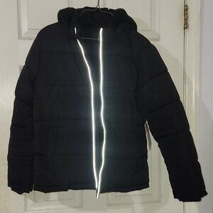 XL Member's Mark Kids Puffer Jacket with Reflective Zipper